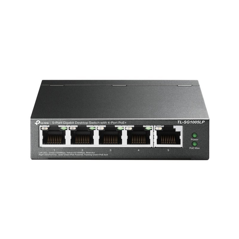 5-PORT GIGABIT DESKTOP SWITCH WITH 4-PO