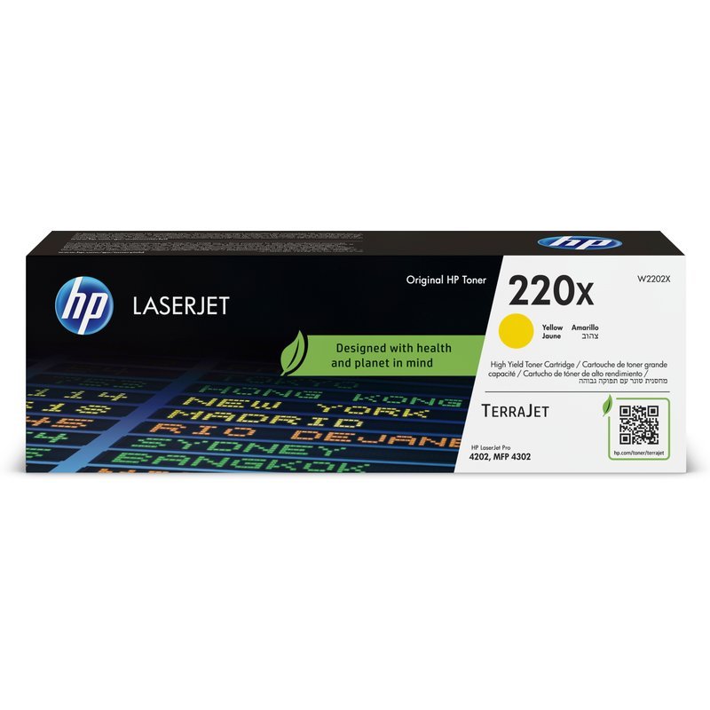 HP 220X TONER ORIGINALE GIALLO ALTA